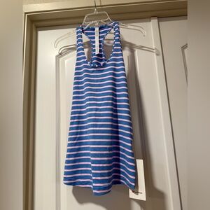 NWT Cool Racerback Striped Blue and Pink Size 6